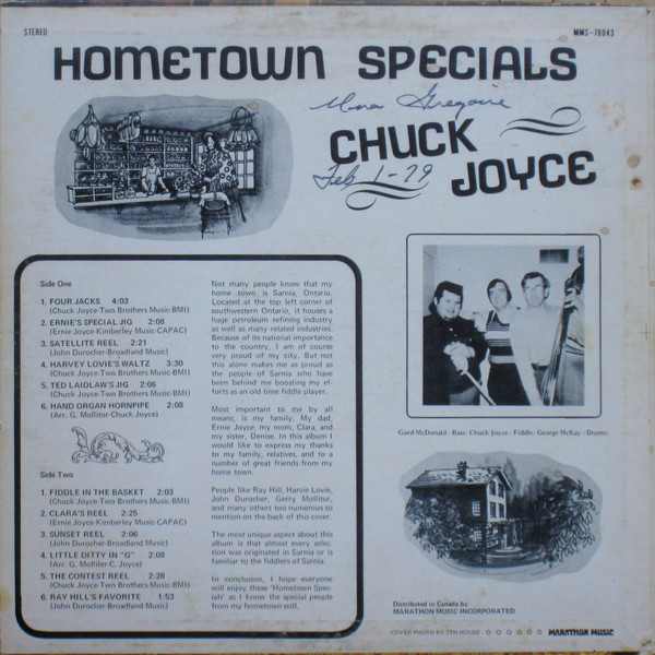 Album herunterladen Chuck Joyce - Hometown Specials