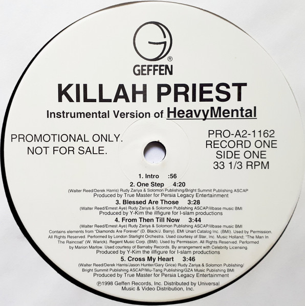 Killah Priest – Heavy Mental (1998, CD) - Discogs