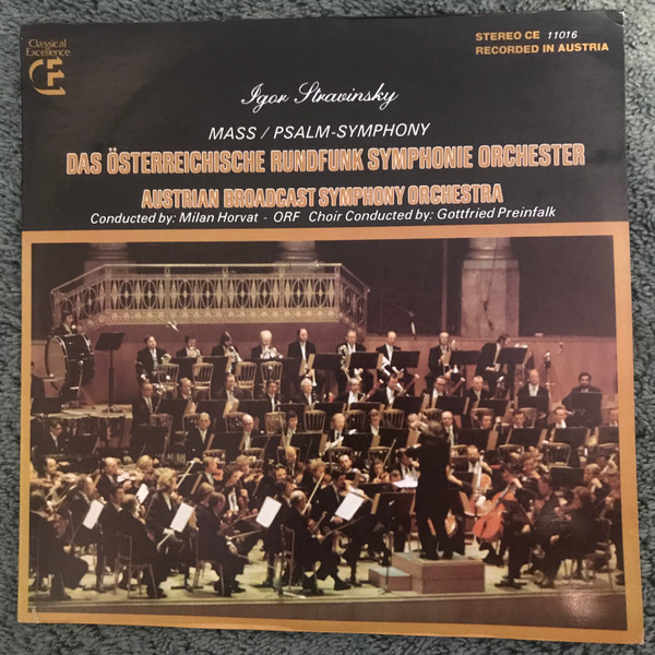baixar álbum ORF Symphonieorchester, ORFChor, Gottfried Preinfalk, Igor Stravinsky - Mass Psalm Symphony