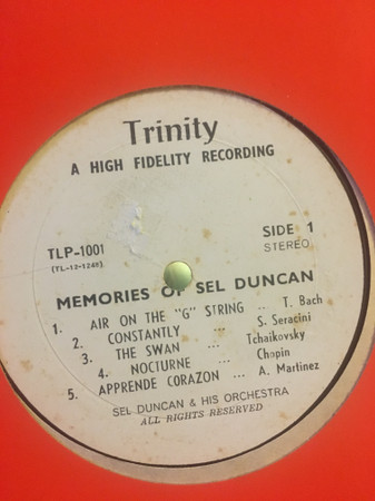 Sel Duncan & His Orchestra – Memories Of Sel Duncan (Vinyl) - Discogs