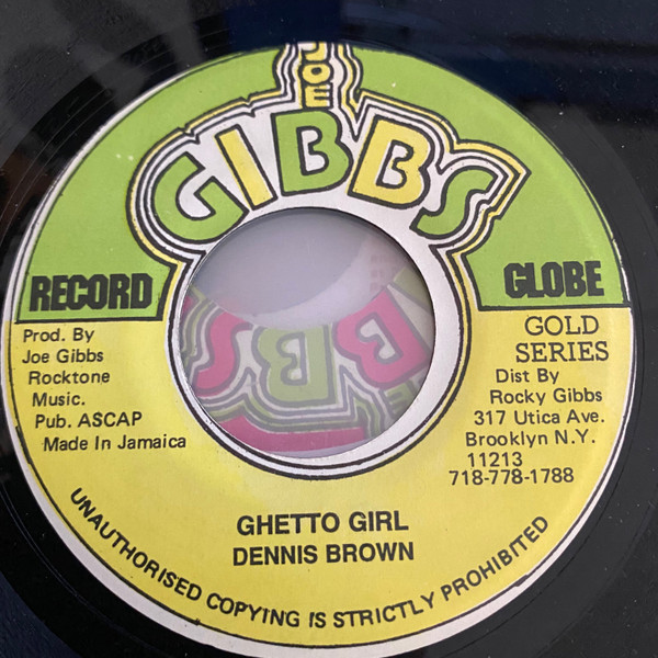 Dennis Brown – Ghetto Girl (Vinyl) - Discogs