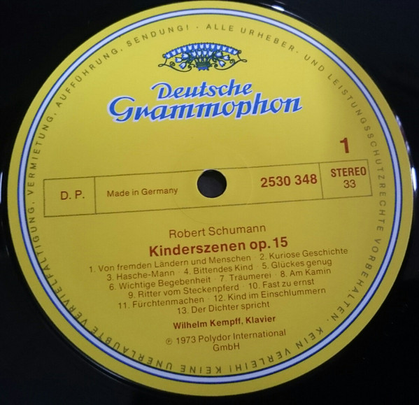 Album herunterladen Robert Schumann, Wilhelm Kempff - Kinderszenen Klaviersonate G Moll Piano Sonata In G Minor