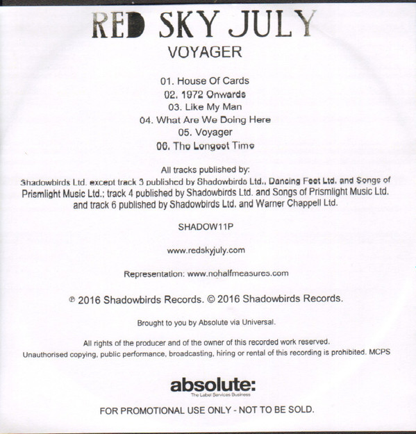 descargar álbum Red Sky July - Voyager