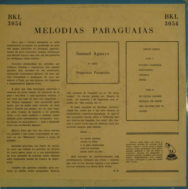 lataa albumi Samuel Aguayo E Sua Orquestra Paraguaia - Melodias Paraguaias