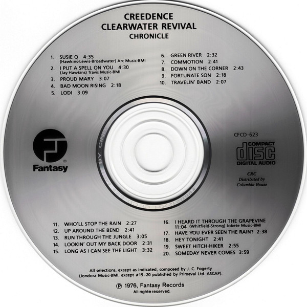 Creedence Clearwater Revival Featuring John Fogerty - Chronicle (The 20 Greatest Hits) | Fantasy (CFCD-623) - 3