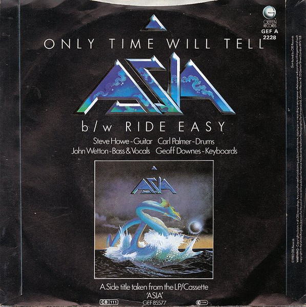 Asia – Only Time Will Tell (1982, Vinyl) - Discogs