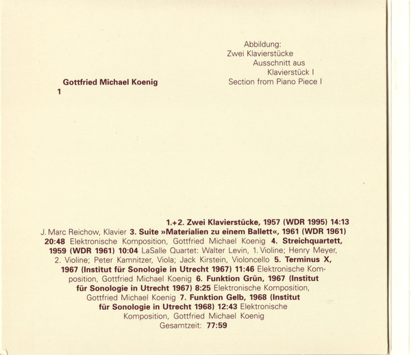 Album herunterladen Gottfried Michael Koenig - Gottfried Michael Koenig