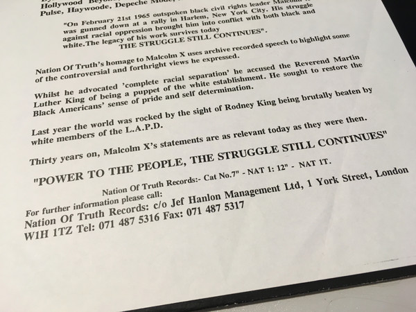 descargar álbum Nation Of Truth - The Struggle Still Continues Malcolm X 93