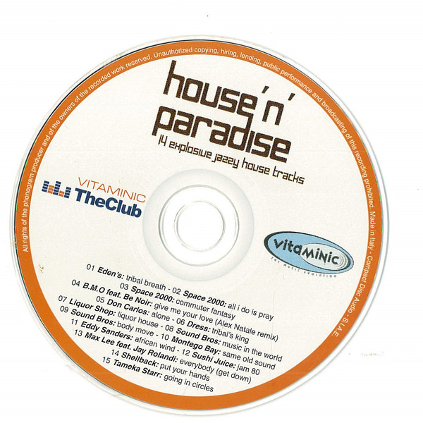 télécharger l'album Various - House N Paradise 15 Explosive Jazzy House Tracks