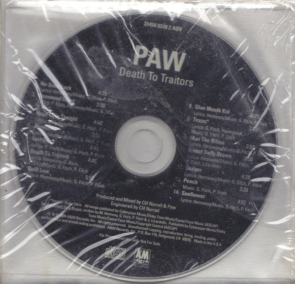 Paw – Death To Traitors Lyrics