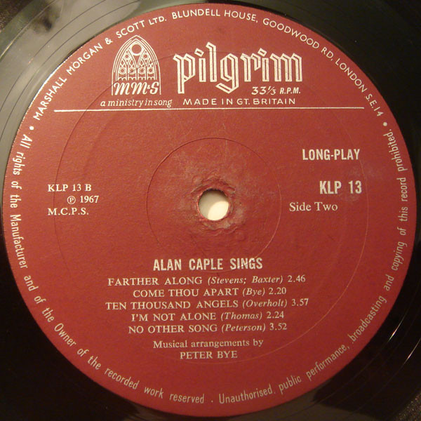lataa albumi Alan Caple - Sings Gospel Songs