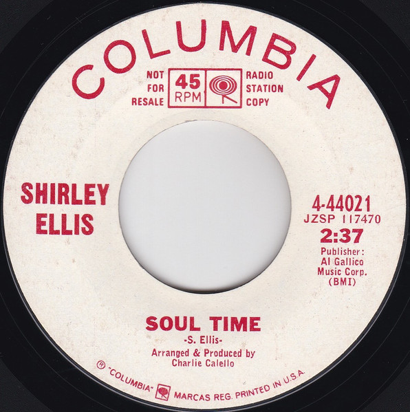 Shirley Ellis – Soul Time (1966, Vinyl) - Discogs