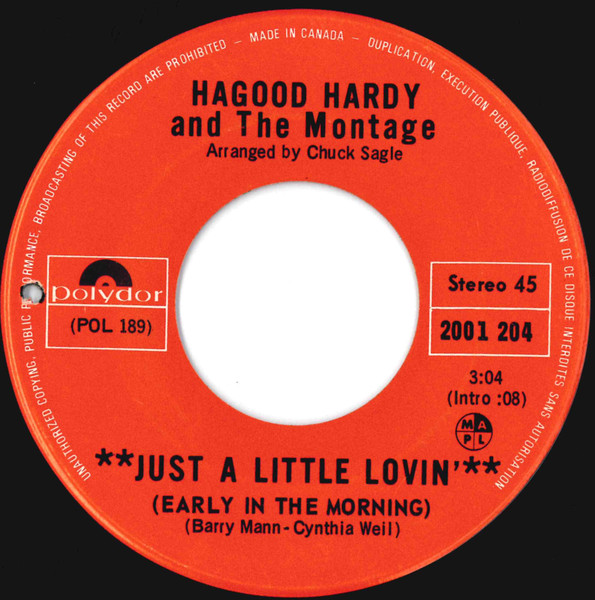 Hagood Hardy And The Montage – Just A Little Lovin' (Early In The