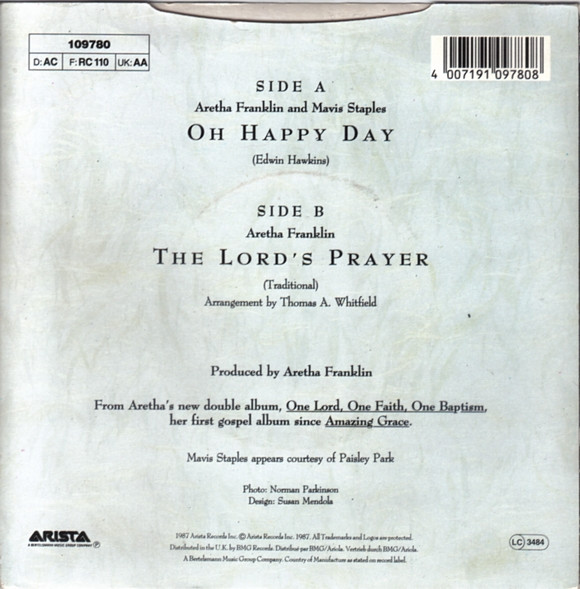 descargar álbum Aretha Franklin - Oh Happy Day