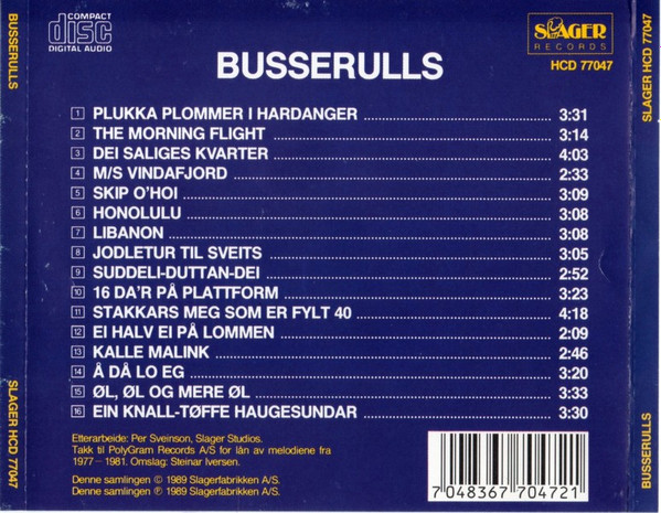 télécharger l'album Busserulls - Jubalon Busserulls Beste Gjennom 12 år