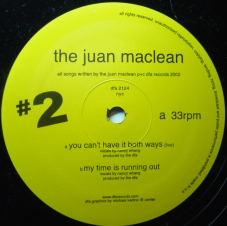 The Juan MacLean – You Can't Have It Both Ways (2002, Vinyl) - Discogs