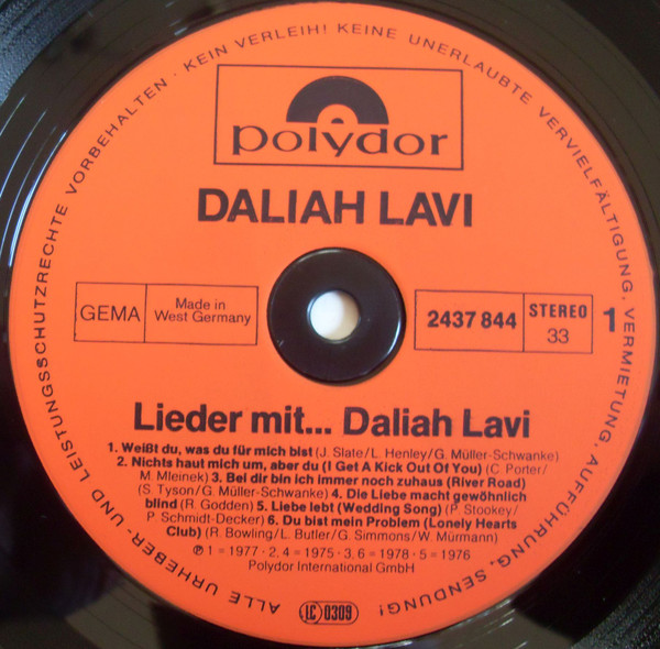 descargar álbum Download Daliah Lavi - Lieder mit Daliah Lavi album