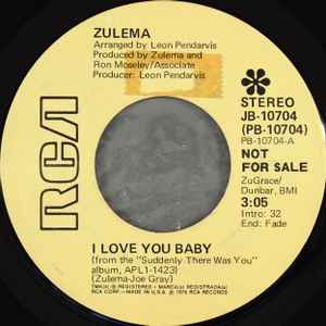 Zulema - I Love You Baby album cover