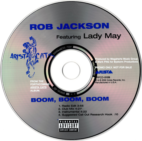 Rob Jackson Featuring Lady May – Boom, Boom, Boom (2002, CD) - Discogs