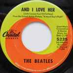 Cover of And I Love Her, 1964-07-20, Vinyl
