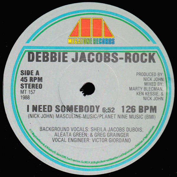 descargar álbum Debbie JacobsRock - I Need Somebody