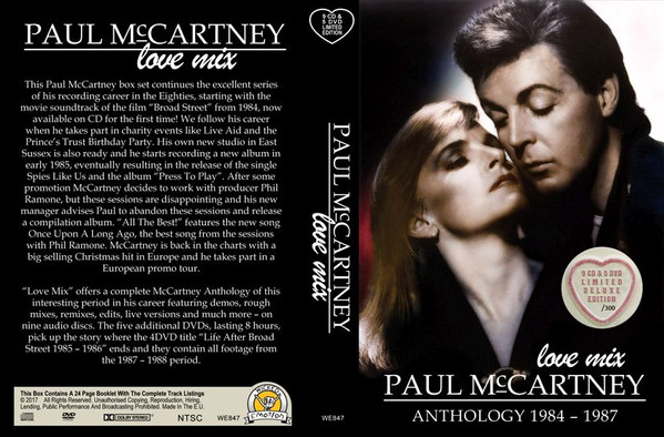 Paul McCartney – Love Mix - Anthology 1984-1987 (2017, CD) - Discogs