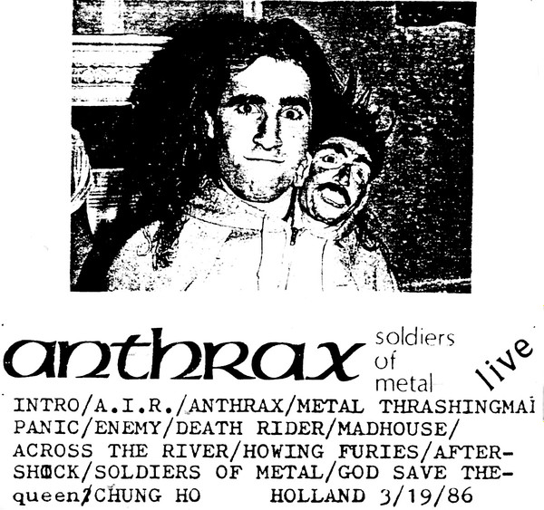 Anthrax – Soldiers Of Metal (1987, Blue , Vinyl) - Discogs