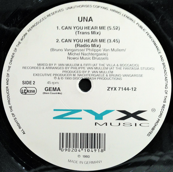Album herunterladen UNA - Can You Hear Me