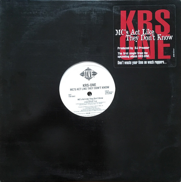 KRS ONE - MC's Act Like They Don't Know | Releases | Discogs