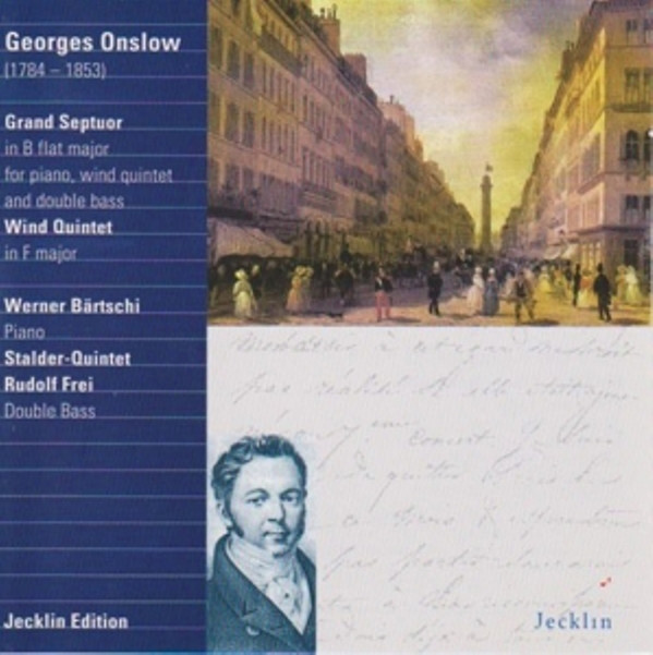 last ned album Georges Onslow Werner Bärtschi, StalderQuintett, Rudolf Frei - Grand Septuor In B Flat Major For Piano Wind Quintet And Double Bass Wind Quintet In F Major