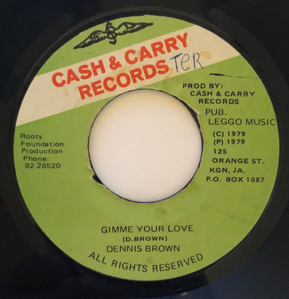 Dennis Brown – Gimme Your Love (1979, Green label, Vinyl) - Discogs