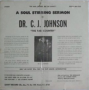 ladda ner album Dr C J Johnson - A Soul Stirring Sermon By Dr CJ Johnson The Far Country