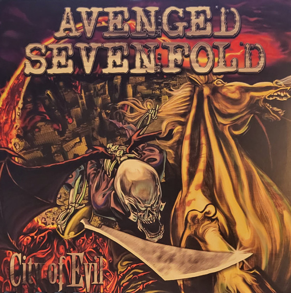 Avenged Sevenfold – City Of Evil (2023, Red & White Swirl , Vinyl 