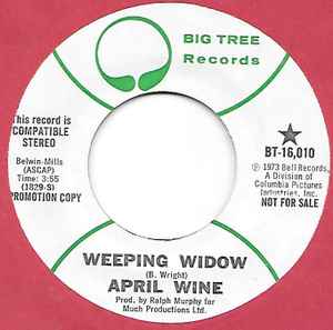 April Wine - Weeping Widow / Just Like That album cover