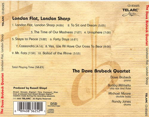 baixar álbum The Dave Brubeck Quartet - London Flat London Sharp