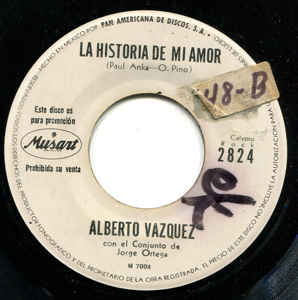 Alberto Vázquez La Historia De Mi Amor Esta Noche Mi Amor Vinyl Discogs 3315