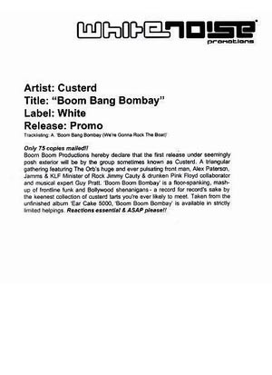 ladda ner album Custerd - Boom Bang Bombay