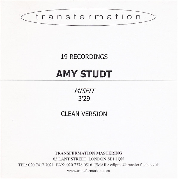 Studt Amy Misfit Amy CD 7CVG FREE Shipping Studt 