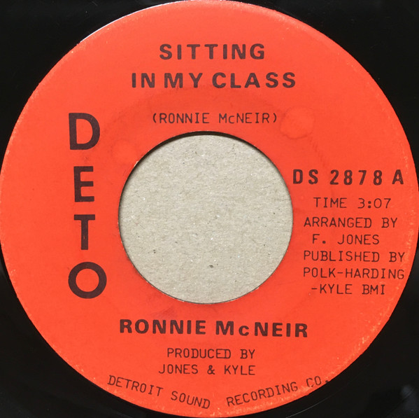 Ronnie McNeir – Sitting In My Class (1966, Vinyl) - Discogs