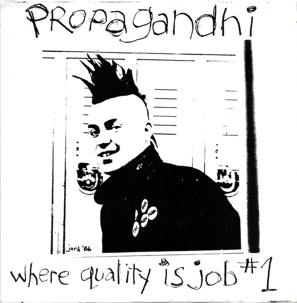Propagandhi – Where Quality Is Job #1 (1995, Clear Brown / Yellow 