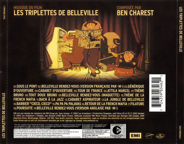 Ben Charest - Les Triplettes De Belleville | EMI (7243 5903462 1) - 2