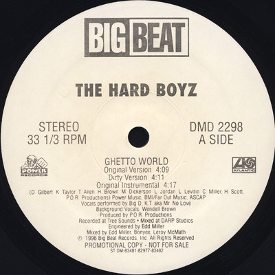 télécharger l'album The Hard Boyz - Ghetto World