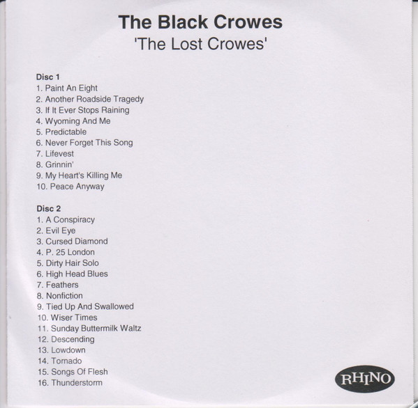 The Black Crowes - The Lost Crowes | Releases | Discogs