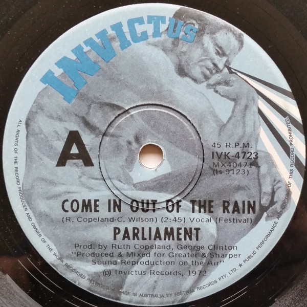 Parliament – Come In Out Of The Rain (1972, Vinyl) - Discogs