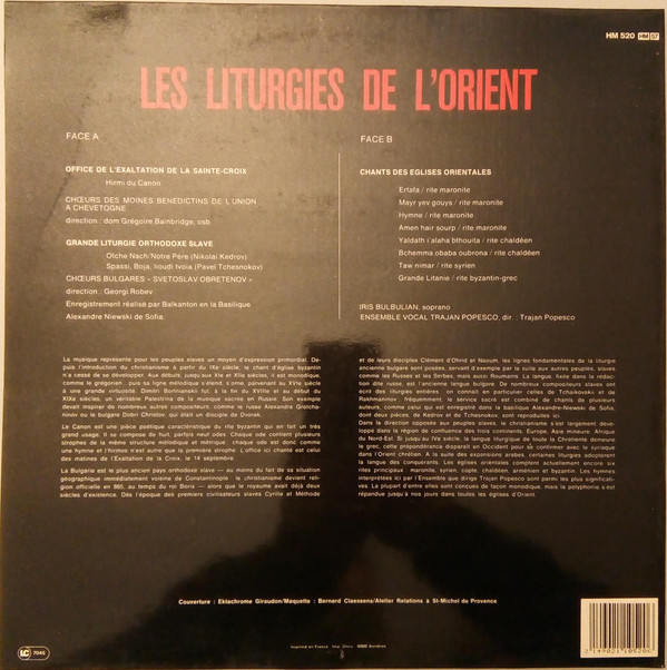 ladda ner album Various - Les Liturgies De LOrient