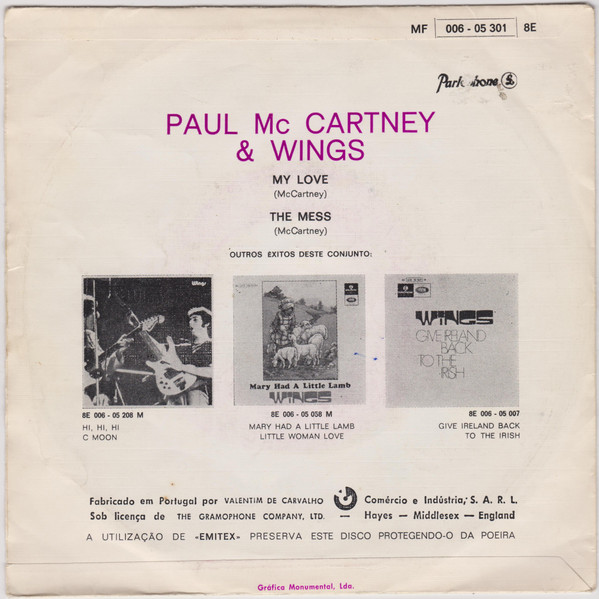 last ned album Paul MacCartney & Wings - My Love