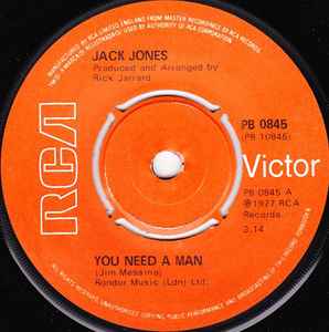 Jack Jones - You Need A Man album cover
