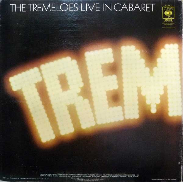 The Tremeloes - Live In Cabaret | CBS (S 63547) - 2