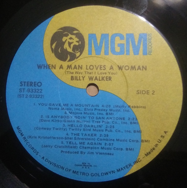 descargar álbum Billy Walker - When A Man Loves A Woman