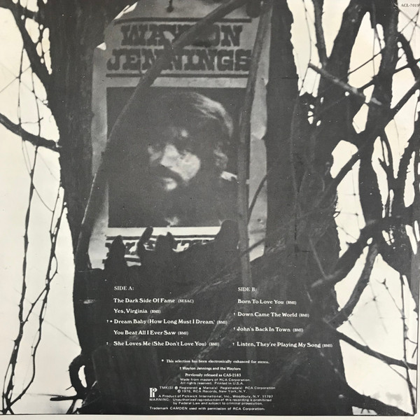 last ned album Waylon Jennings - The Dark Side Of Fame